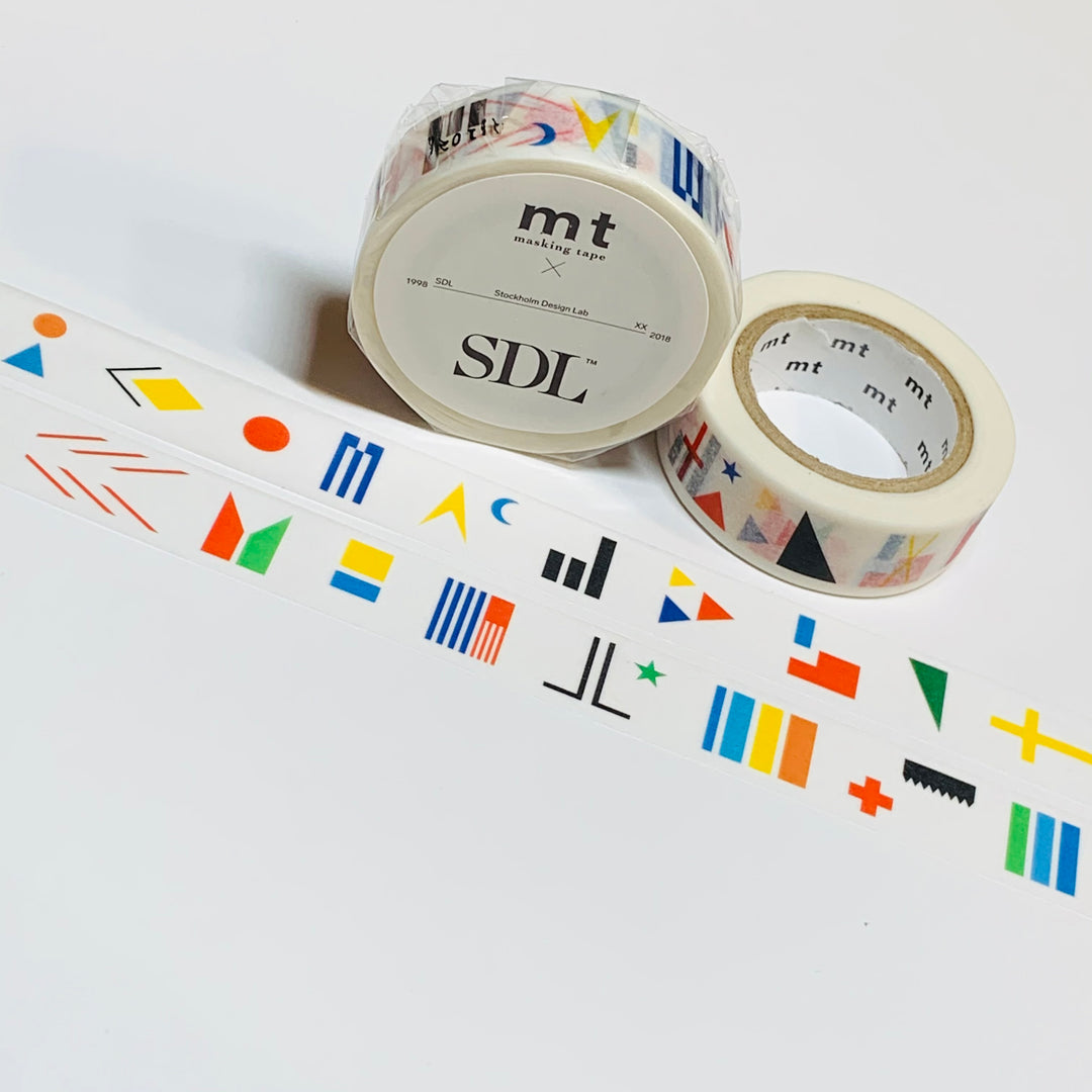 MAKING WORLDS SHAPES (Stockholm Design Lab) Mt Washi Tape ~ 1 Roll ~ 15mm x 10m (33 Feet)