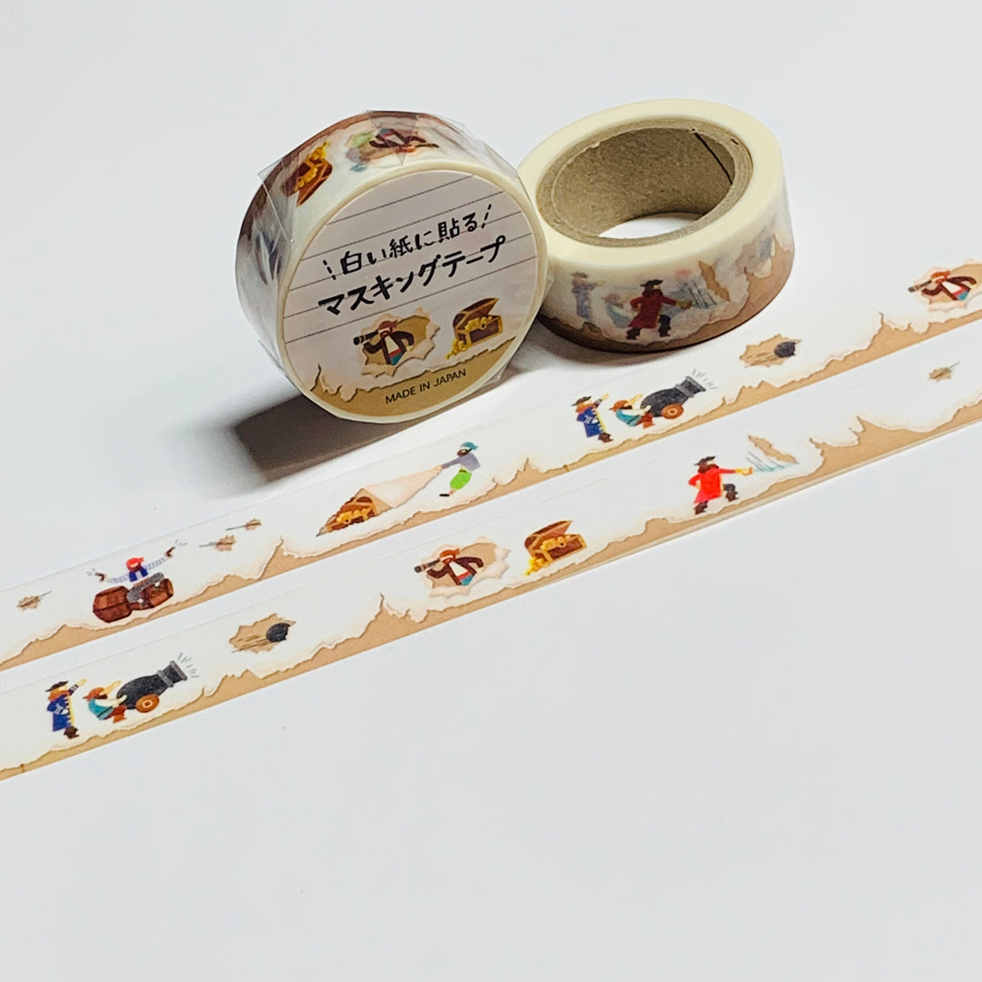 PIRATE TREASURE CHEST Mind Wave Washi Tape ~ 1 Roll ~ 15mm x 7m (23 Feet)