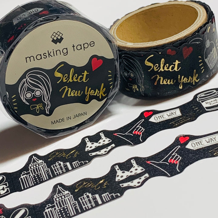 NYC STATE Of MIND Mind Wave Die Cut Washi Tape ~ 1 Roll ~ 18mm x 5m (16 Feet)