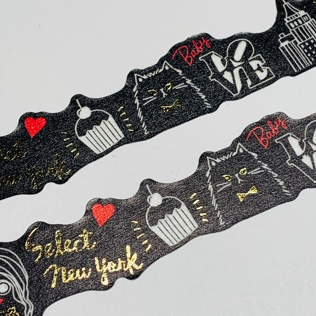 NYC STATE Of MIND Mind Wave Die Cut Washi Tape ~ 1 Roll ~ 18mm x 5m (16 Feet)