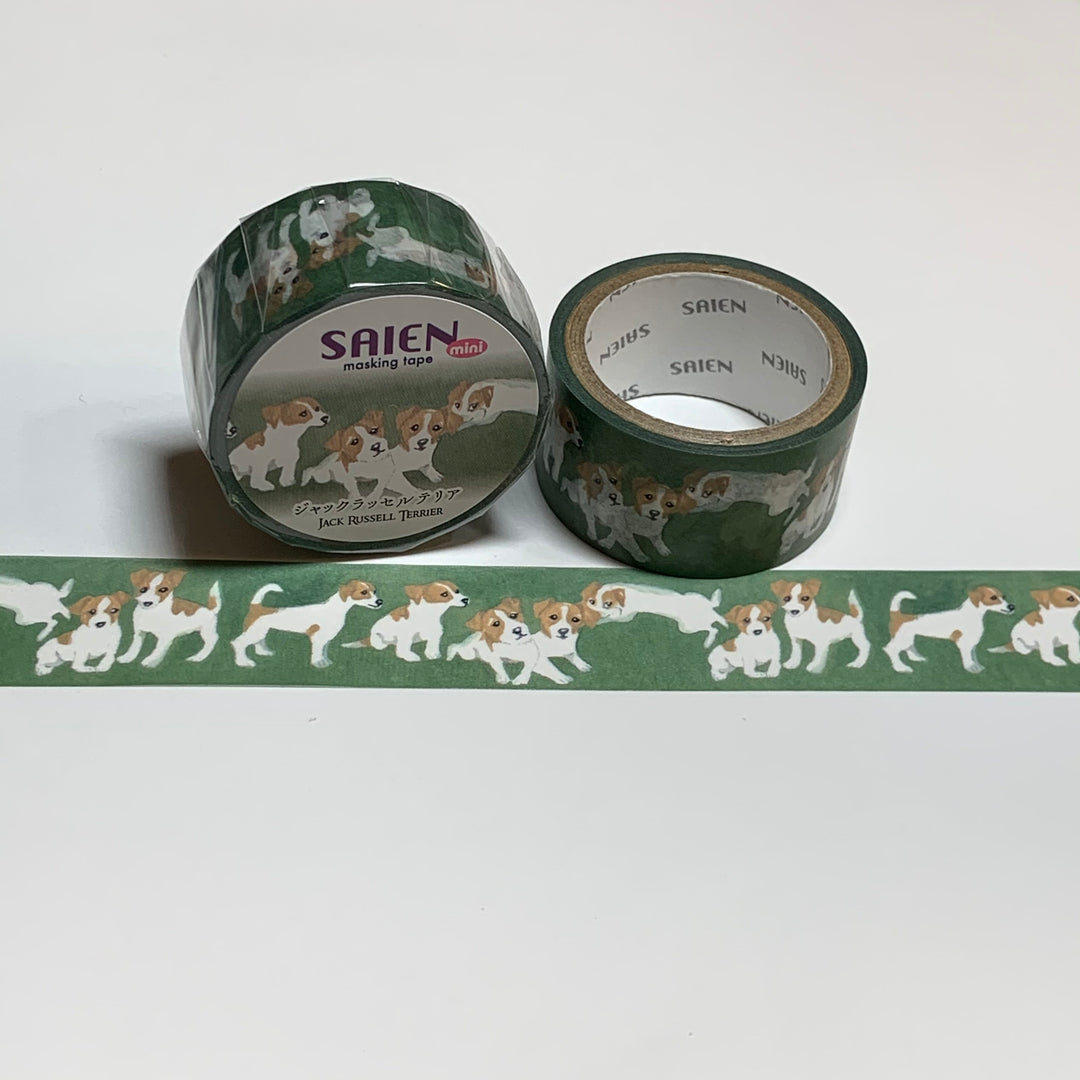 JACK RUSSELL TERRIER Dog Saien Silky Washi Tape ~ 1 Roll ~ 20mm x 4m (13 Feet)