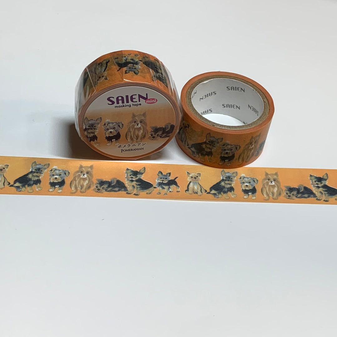 POMERANIAN With PERSONALITY Dog Saien Silky Washi Tape ~ 1 Roll ~ 20mm x 4m (13 Feet)