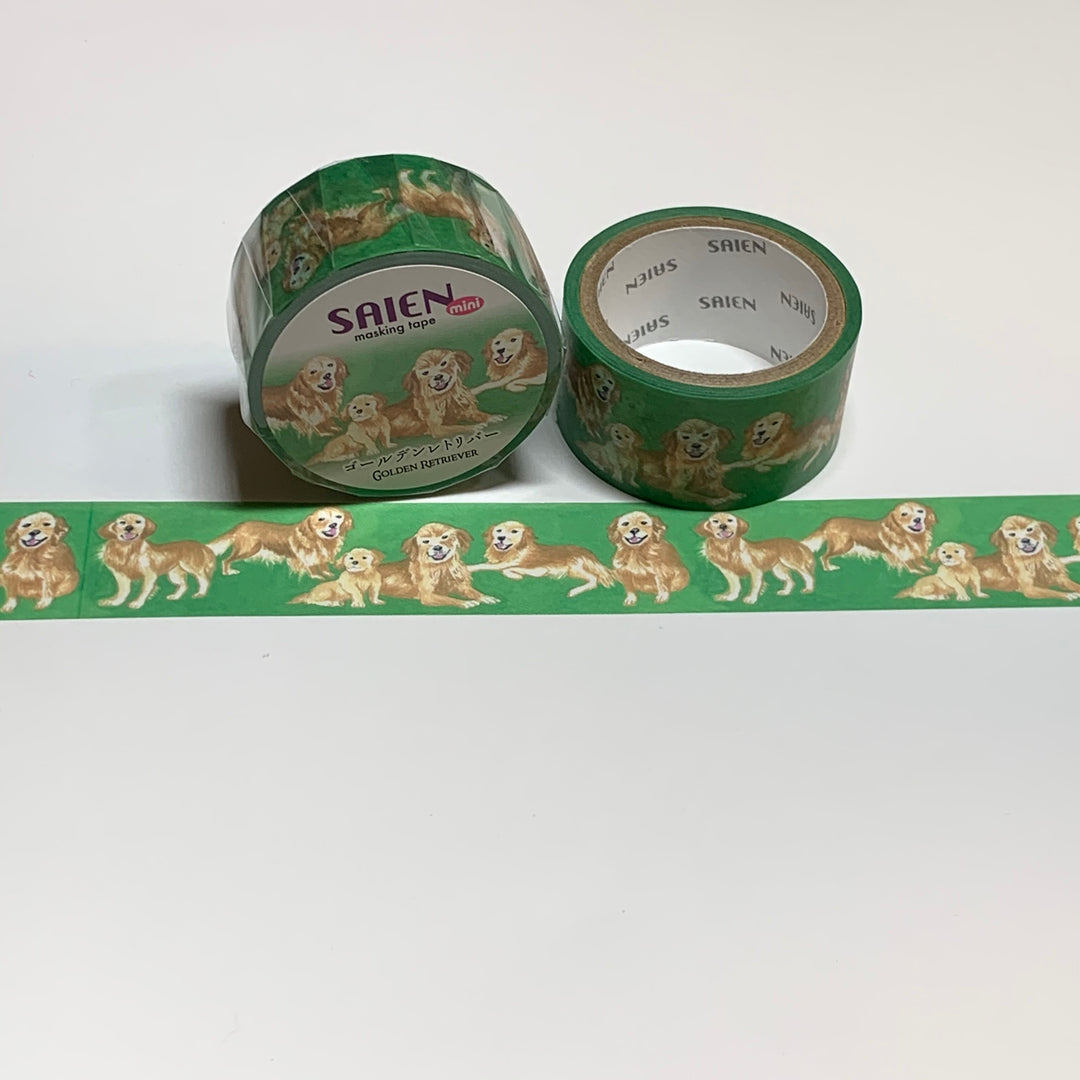 GOLDEN RETRIEVER Dog Saien Silky Washi Tape ~ 1 Roll ~ 20mm x 4m (13 Feet)