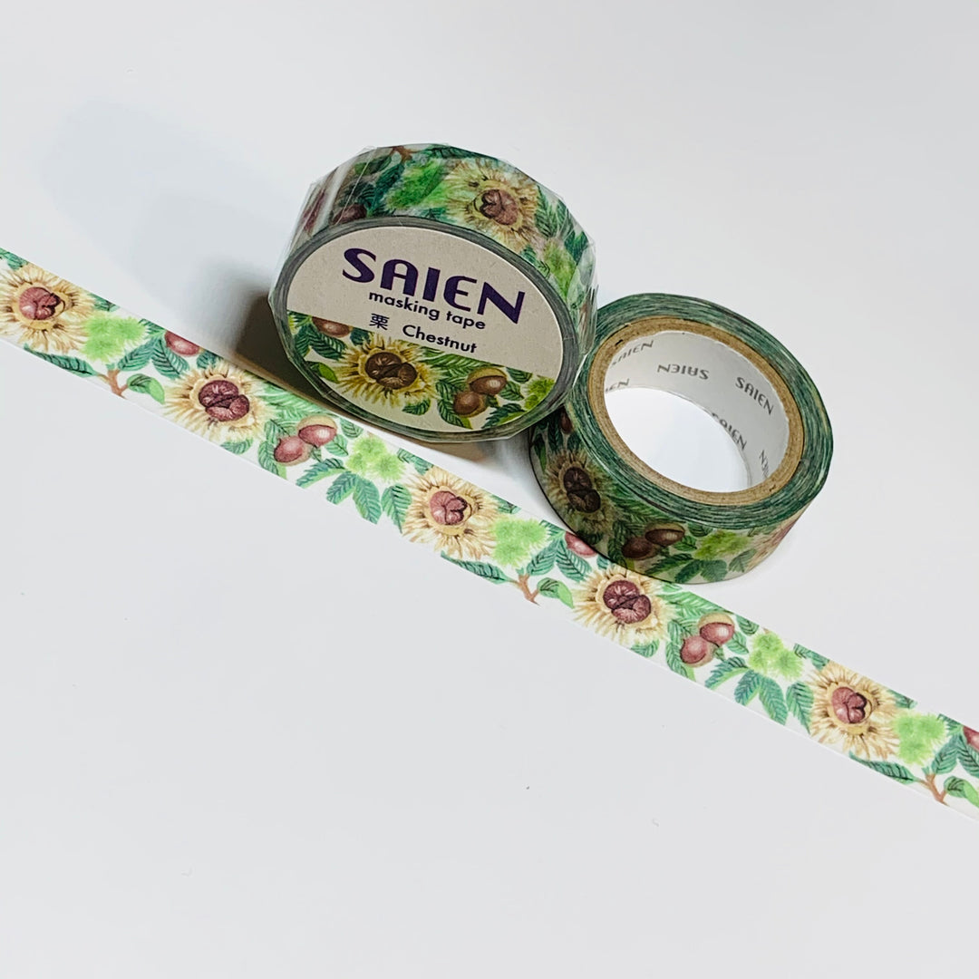 SWEET CHESTNUT TREE Washi Tape ~ 1 Roll ~ 15mm x 10m (33 Feet)