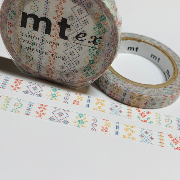 CROSS-STITCH EMBROIDERY Thin Mt Washi Tape ~ 1 Roll ~ 7mm x 7m (23 Feet)