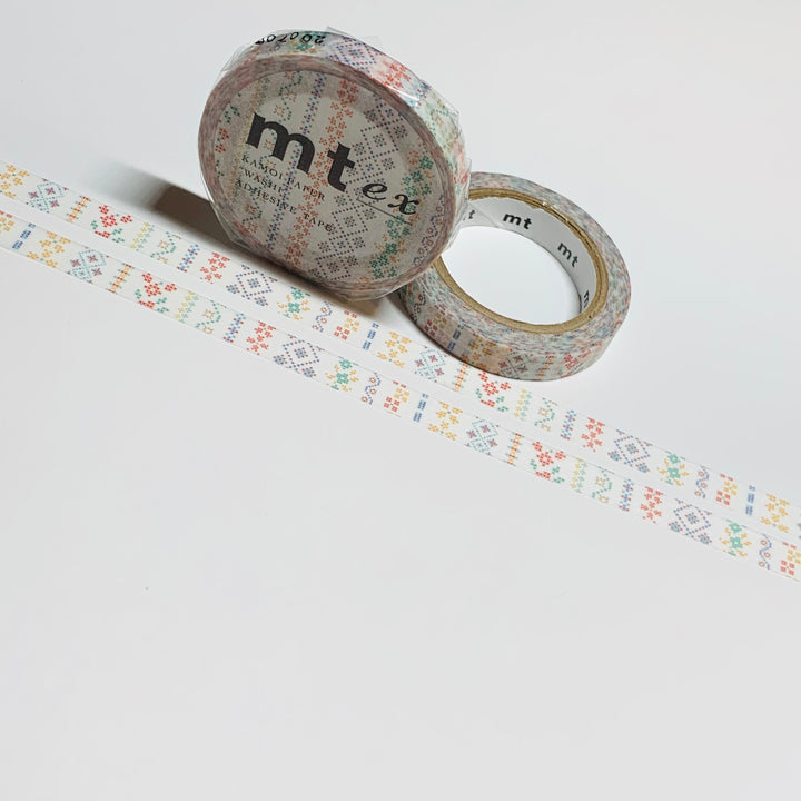 CROSS-STITCH EMBROIDERY Thin Mt Washi Tape ~ 1 Roll ~ 7mm x 7m (23 Feet)