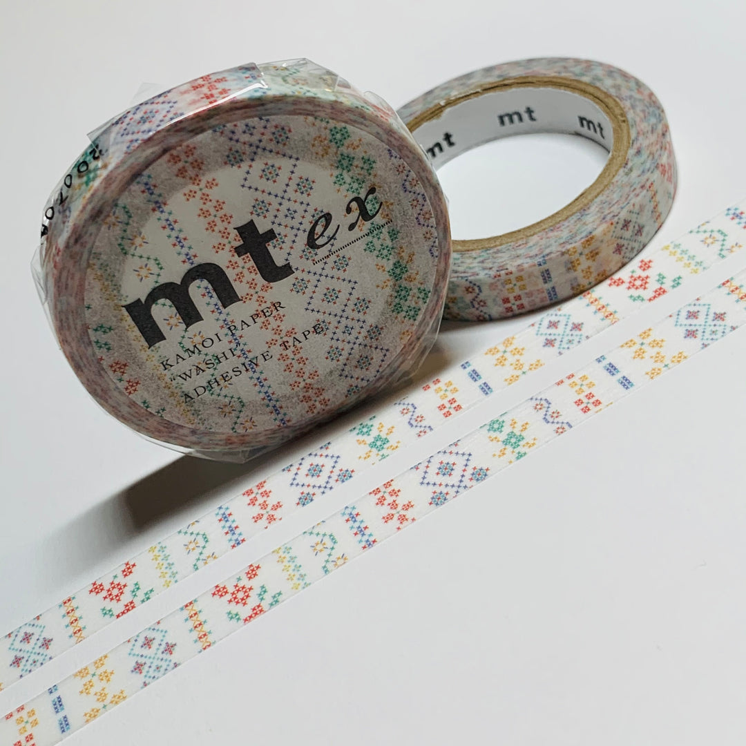 CROSS-STITCH EMBROIDERY Thin Mt Washi Tape ~ 1 Roll ~ 7mm x 7m (23 Feet)