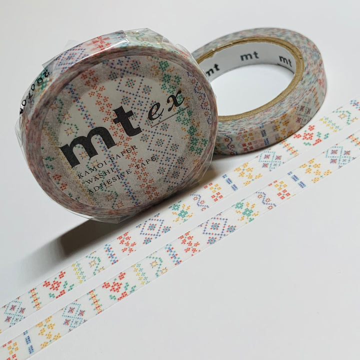 CROSS-STITCH EMBROIDERY Thin Mt Washi Tape ~ 1 Roll ~ 7mm x 7m (23 Feet)