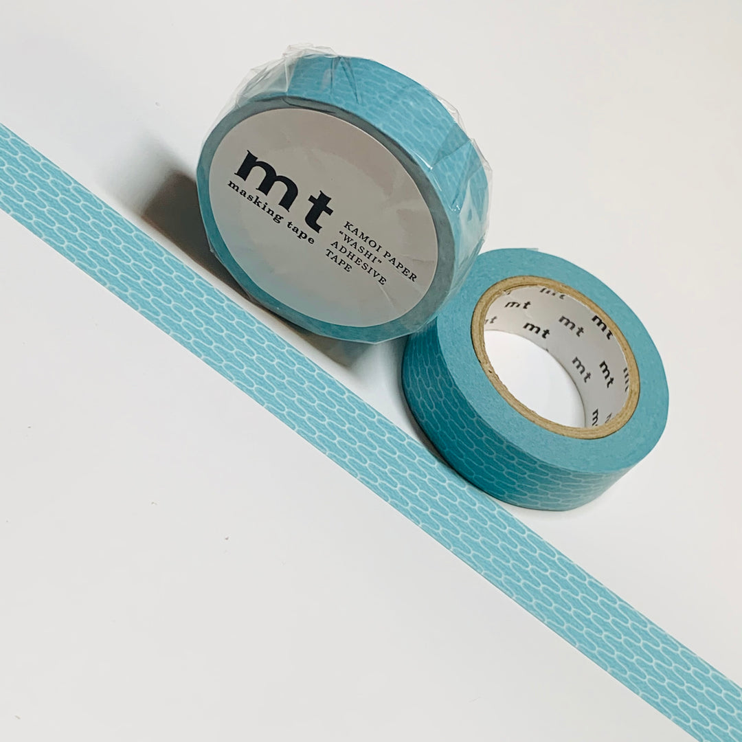 WOVEN BABY BLUE Ajiro Hisoku Mt Washi Tape ~ 1 Roll ~ 15mm x 10m (33 Feet)