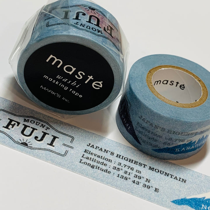 MOUNT FUJI-SAN Retired Maste Washi Tape ~ 1 Roll ~ 20mm x 7m (23 Feet)