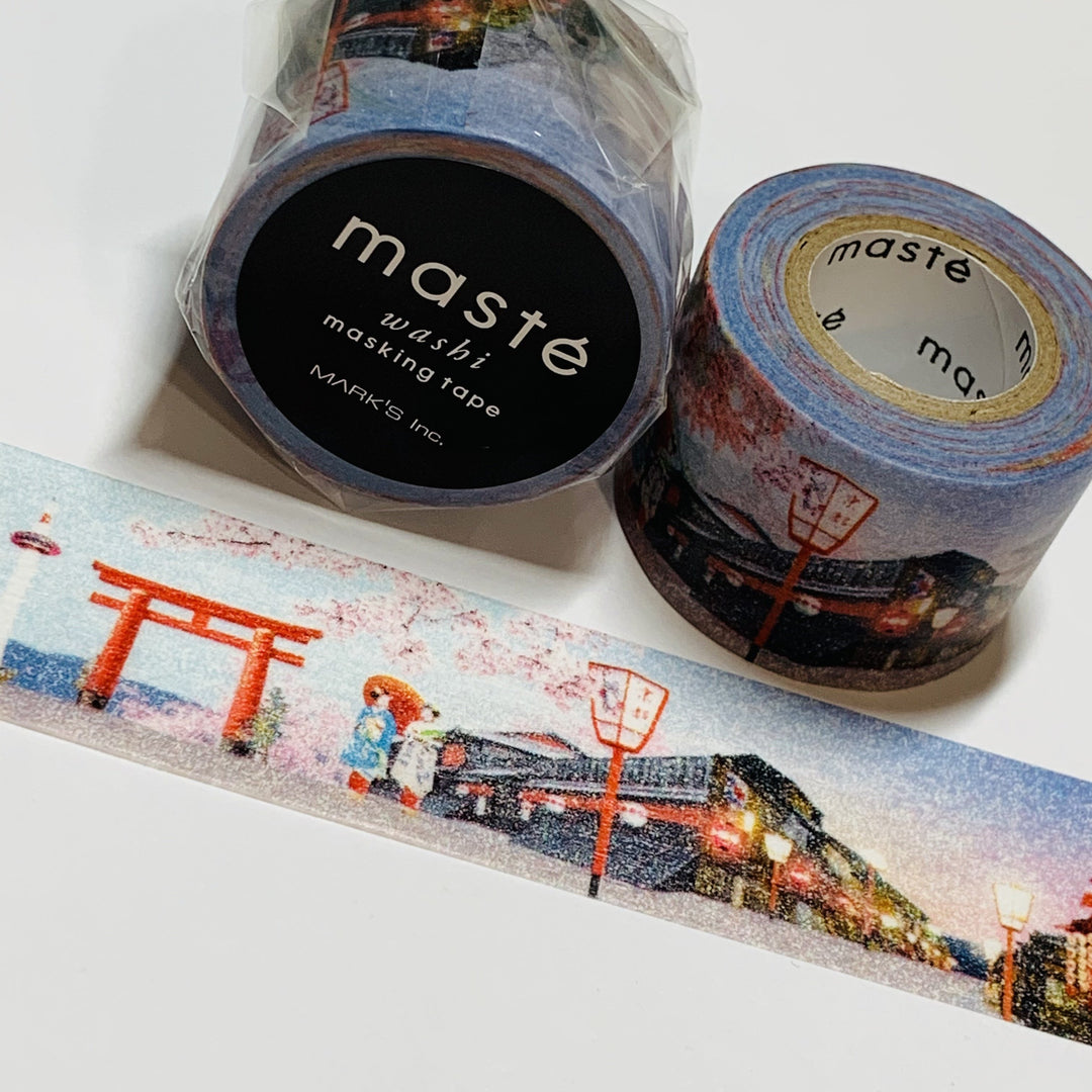 KYOTO JAPAN COUNTRYSIDE Retired Maste Washi Tape ~ 1 Roll ~ 25mm x 7m (23 Feet)