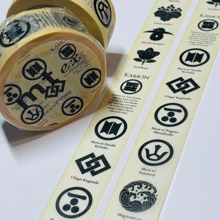 FAMILY CREST MEDALLIONS Mt Washi Tape ~ 1 Roll ~ 20mm x 10m (33 Feet)