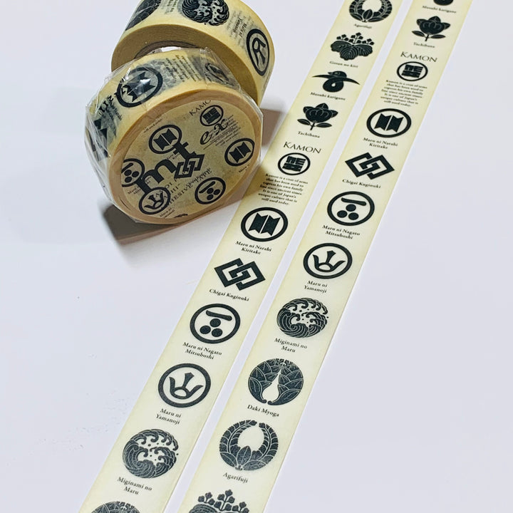 FAMILY CREST MEDALLIONS Mt Washi Tape ~ 1 Roll ~ 20mm x 10m (33 Feet)