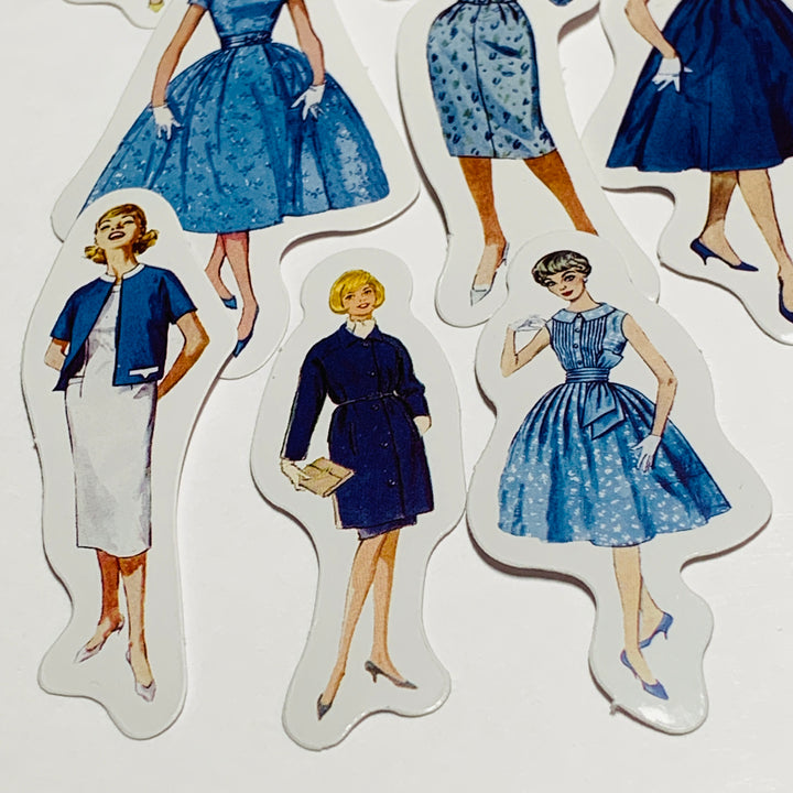 CITY GIRL FASHION MAGAZINE Peelable Stickers  ~ 40 Pieces ~ Each Sticker is 50-145mm Each