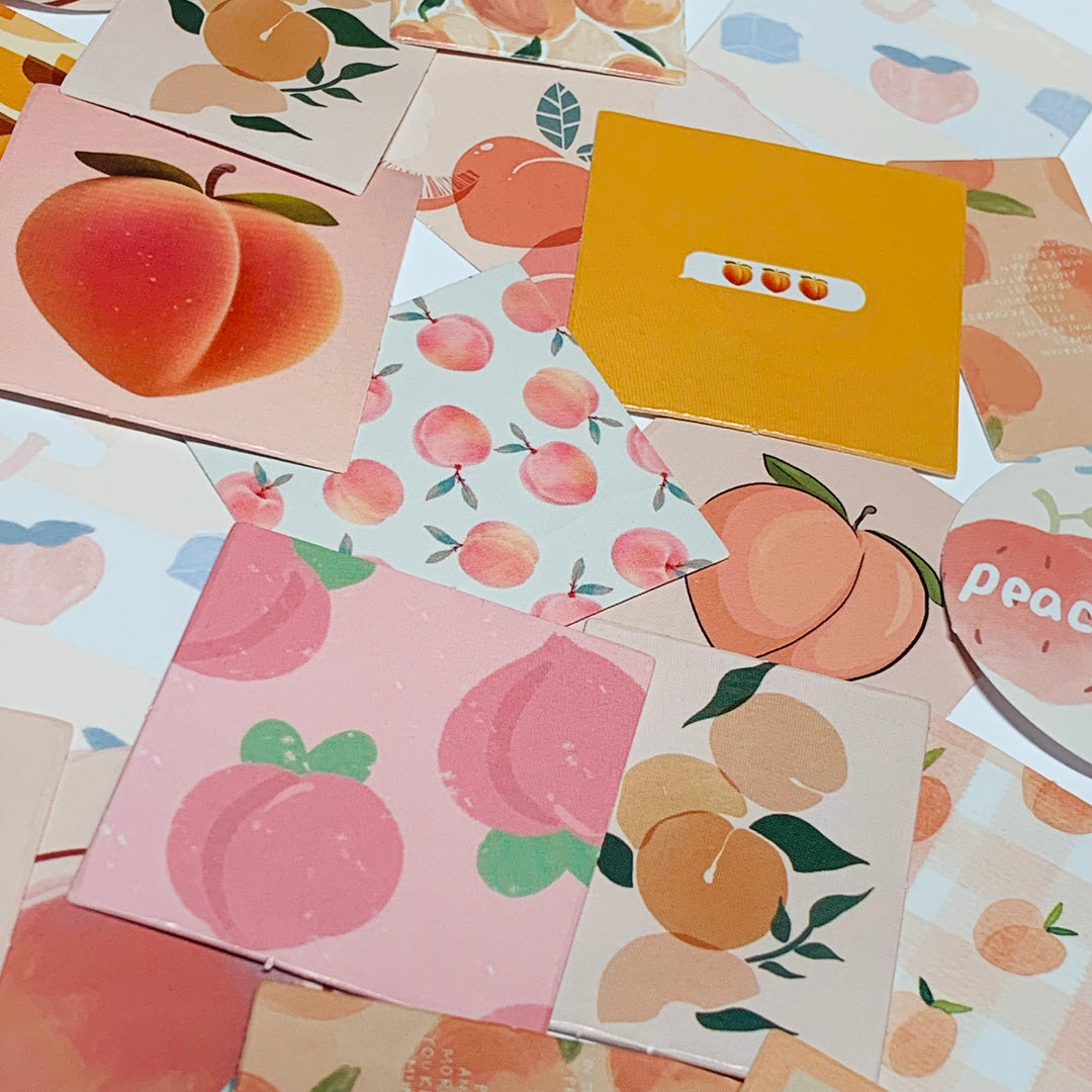 PEACHES And CREAM Peelable Stickers  ~ 45 Pieces ~ 38mm Each