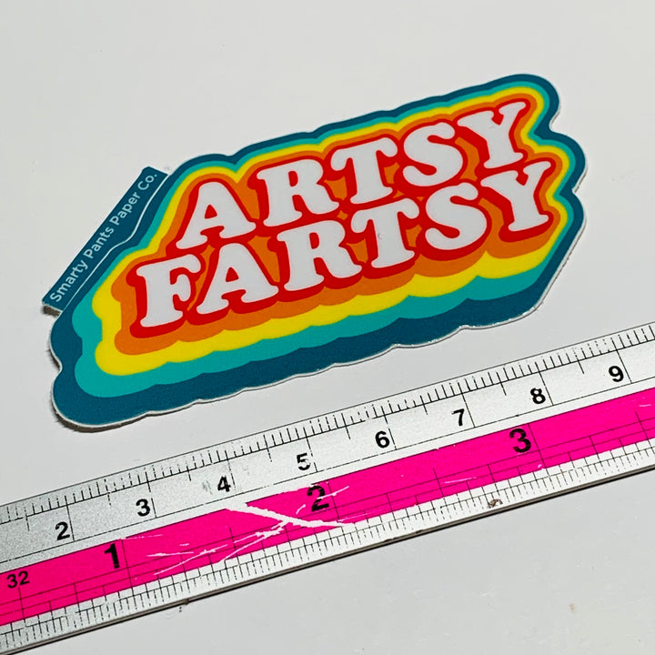 ARTSY FARTSY POP CULTURE Smarty Pants Vinyl Sticker ~ 1 Piece ~ 1.5 x 3 Inches