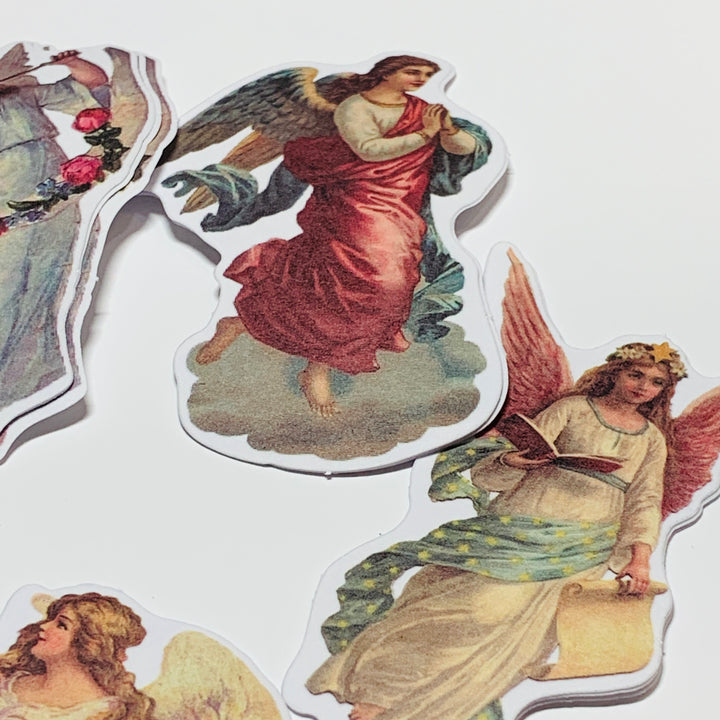 CHRISTMAS ANGELS With WINGS Stickers ~ 45 Pieces ~ 55 x 85mm Each