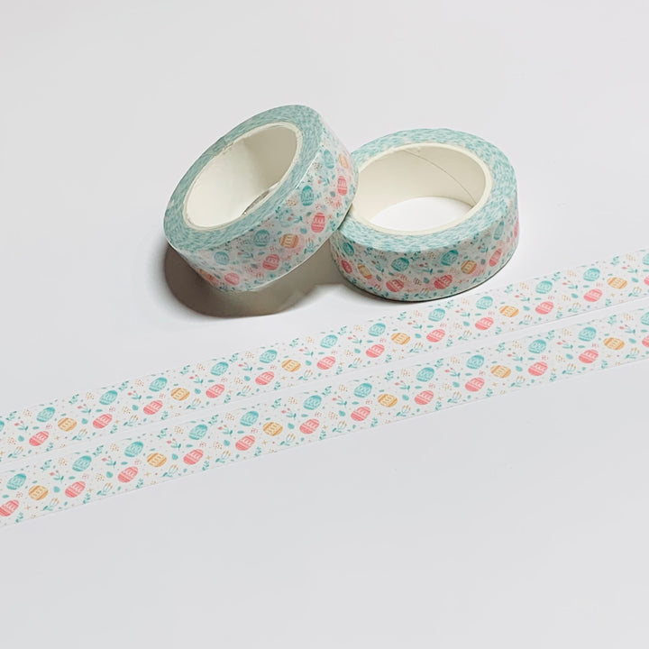 PASTEL BABY EASTER EGGS Washi Tape - 1 Roll - 15mm x 10m (33 Feet)