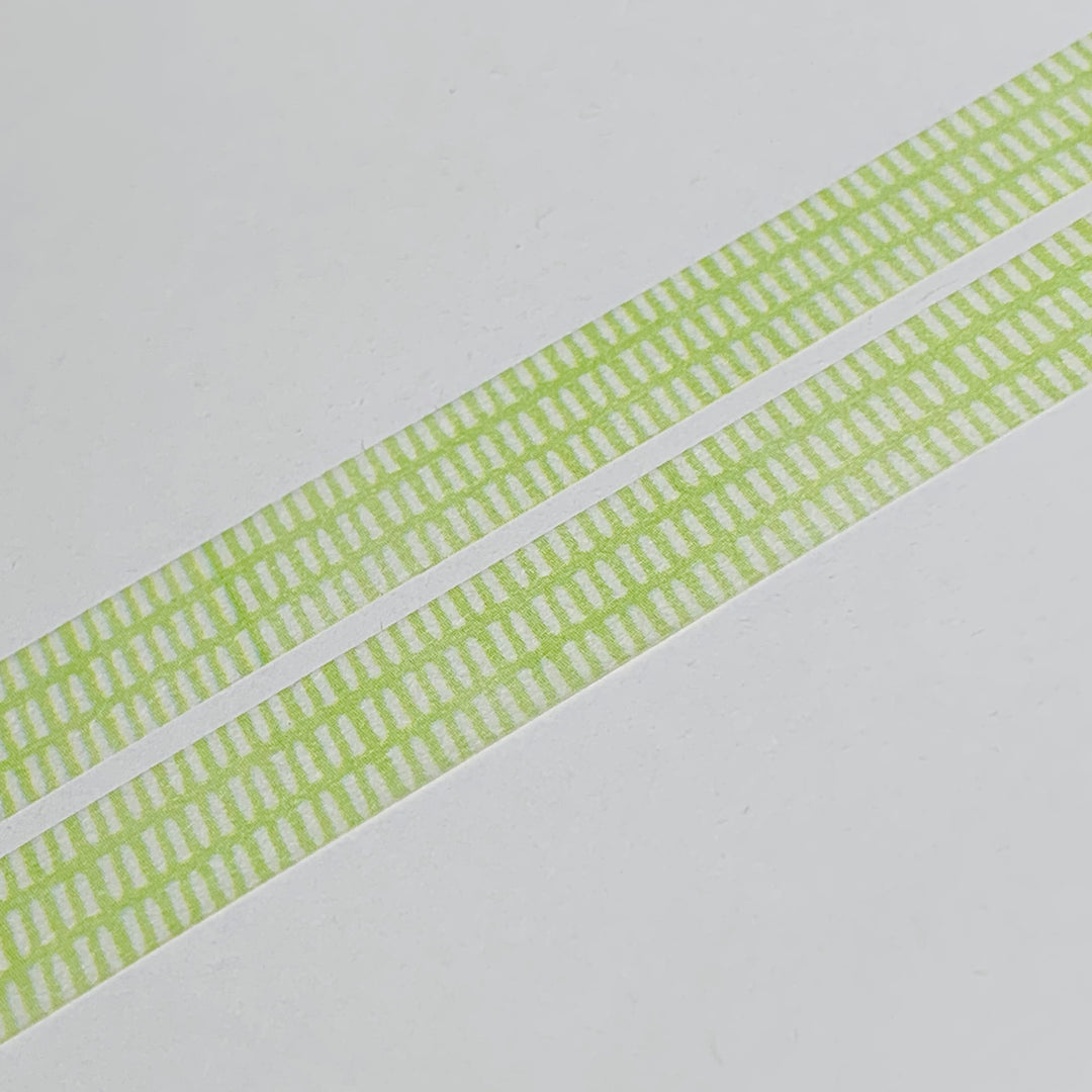 THIN PASTEL GREEN GRASS Saien Masking Washi Tape ~ 1 Roll ~ 10mm x 4m (13 Feet)