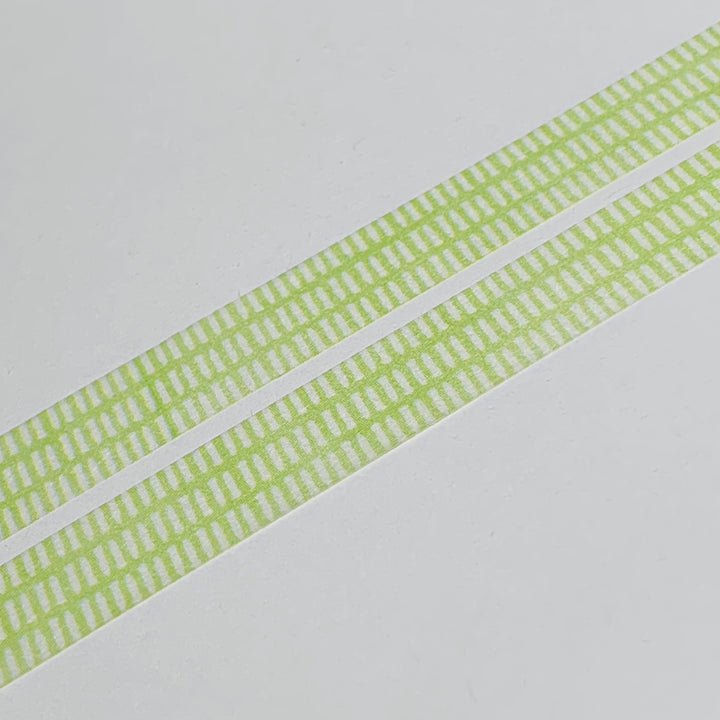 THIN PASTEL GREEN GRASS Saien Masking Washi Tape ~ 1 Roll ~ 10mm x 4m (13 Feet)