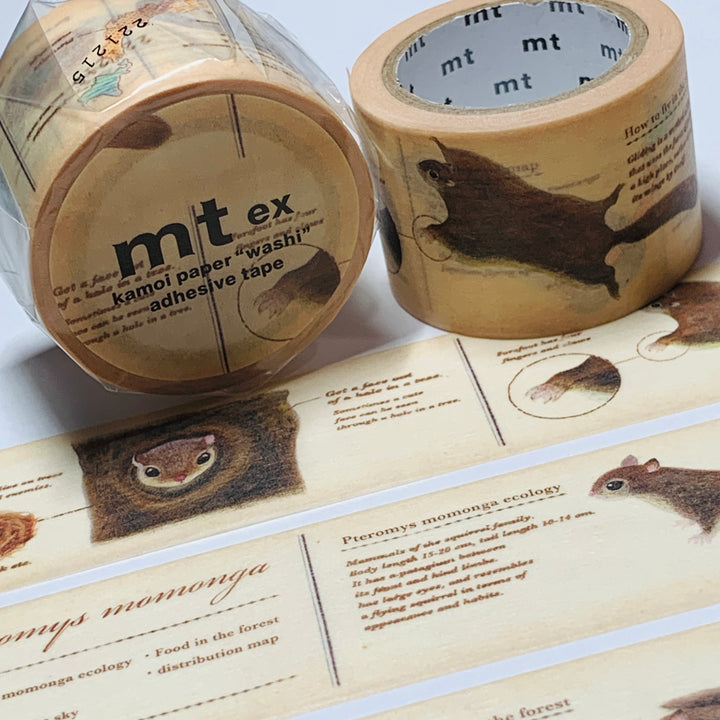 ENCYCLOPEDIA FLYING SQUIRREL MT Washi Tape ~ 1 Roll ~ 30mm x 7m