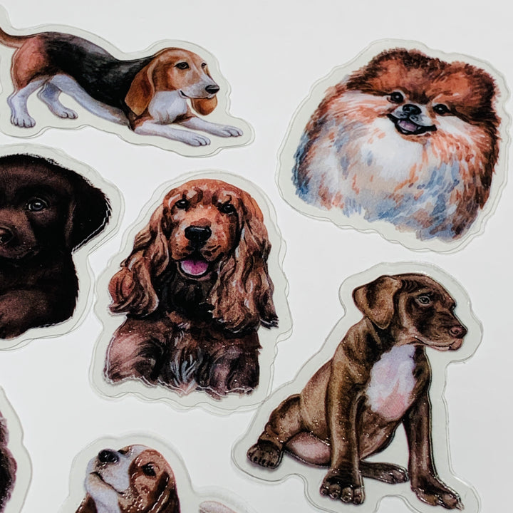 FAVORITE MAN'S BEST FRIEND DOG Sticker Flakes Stickers ~ 30 Pieces ~ Approximately 50mm Each