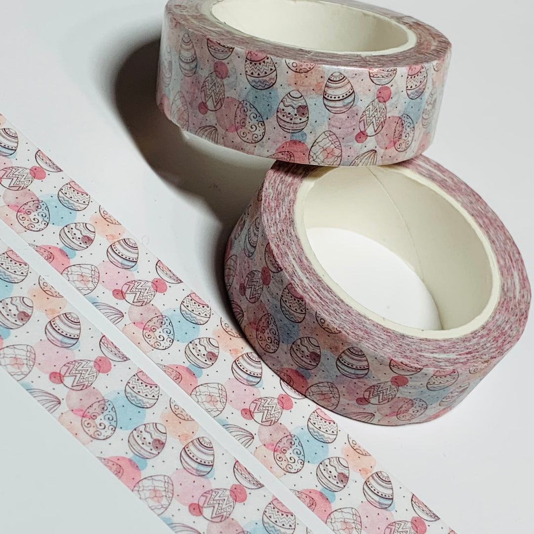 DOUBLE EXPOSER EASTER EGGS Washi Tape - 1 Roll - 15mm x 10m (33 Feet)