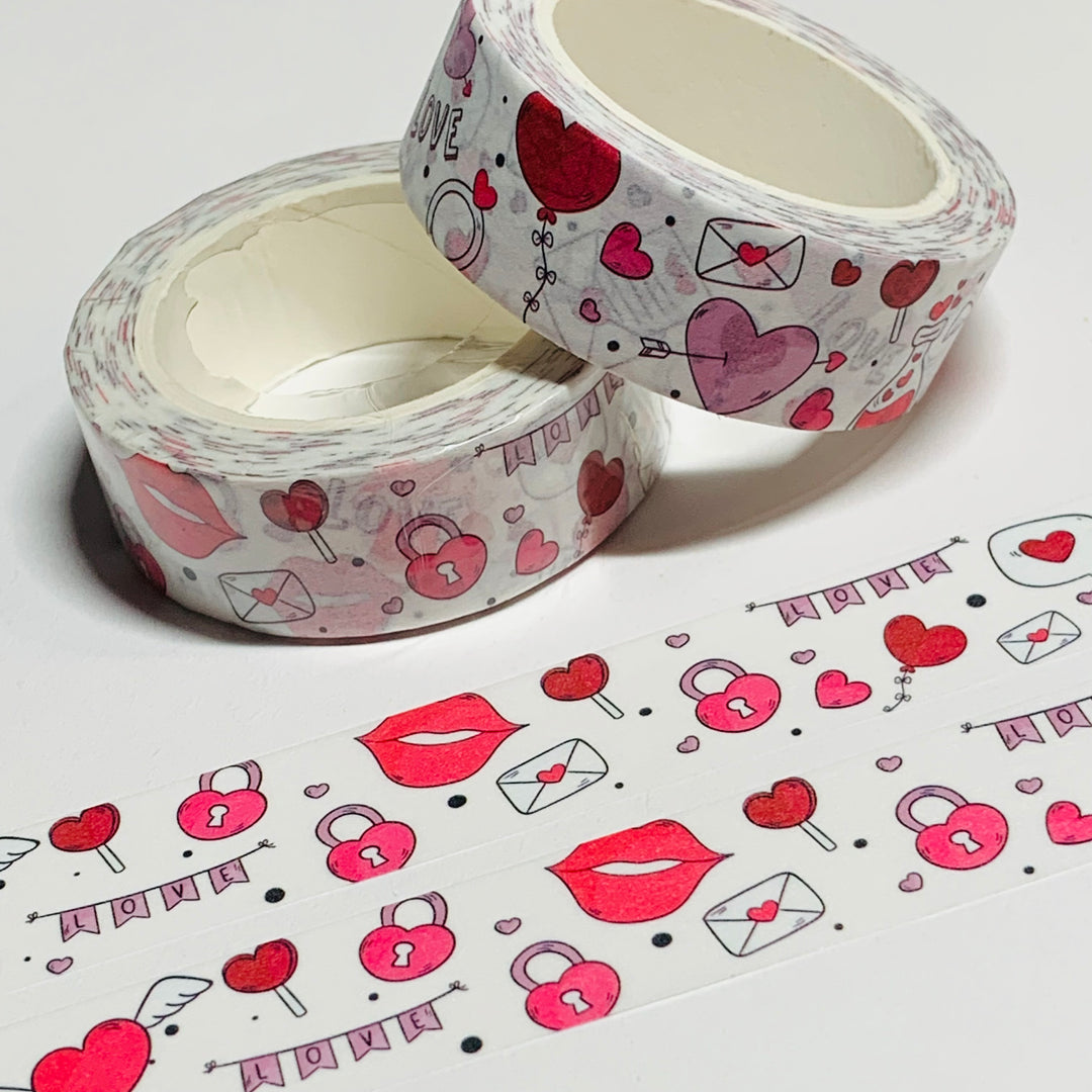 BE MY GALENTINE VALENTINE Washi Tape ~ 1 Roll ~ 15mm x 10m (33 Feet)