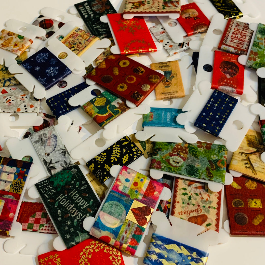 MT CHRISTMAS ASSORTMENT Grab Bag of Washi Tape Samples ~ 10 Samples ~ Each Sample is 24 Inches