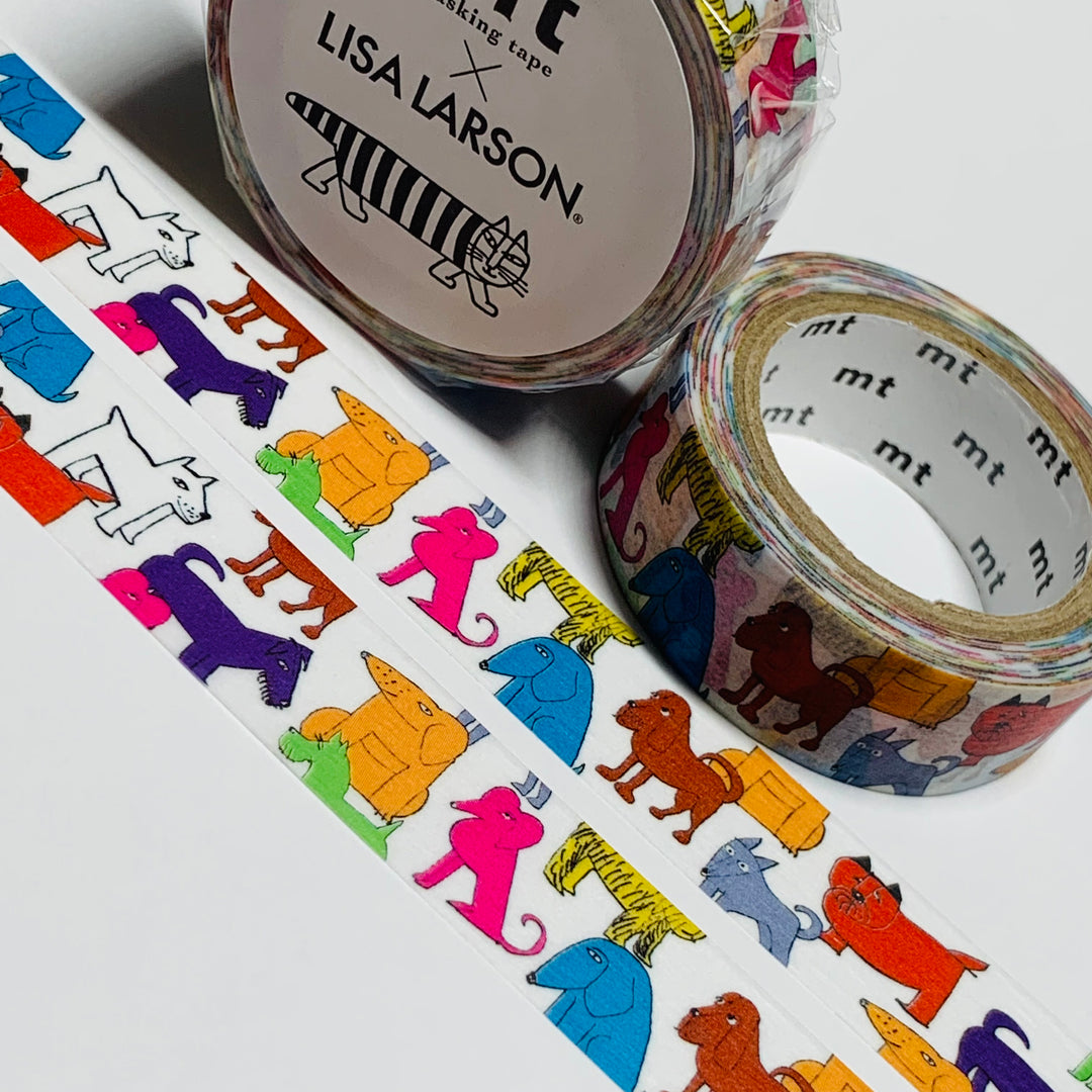 COLORFUL DOGS By LISA Larson MT Washi Tape - 1 Roll