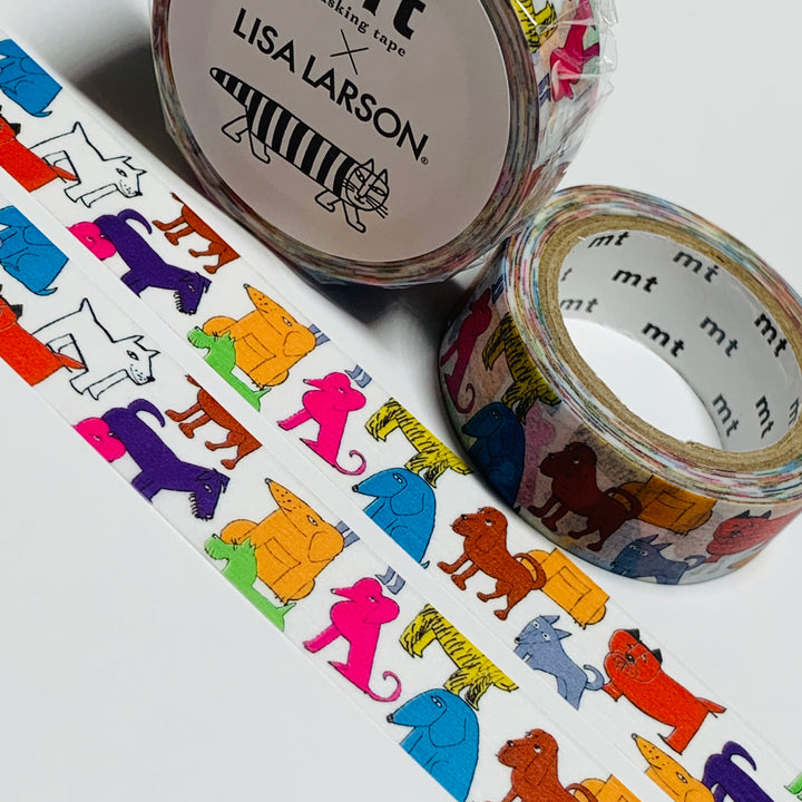 COLORFUL DOGS By LISA Larson MT Washi Tape - 1 Roll