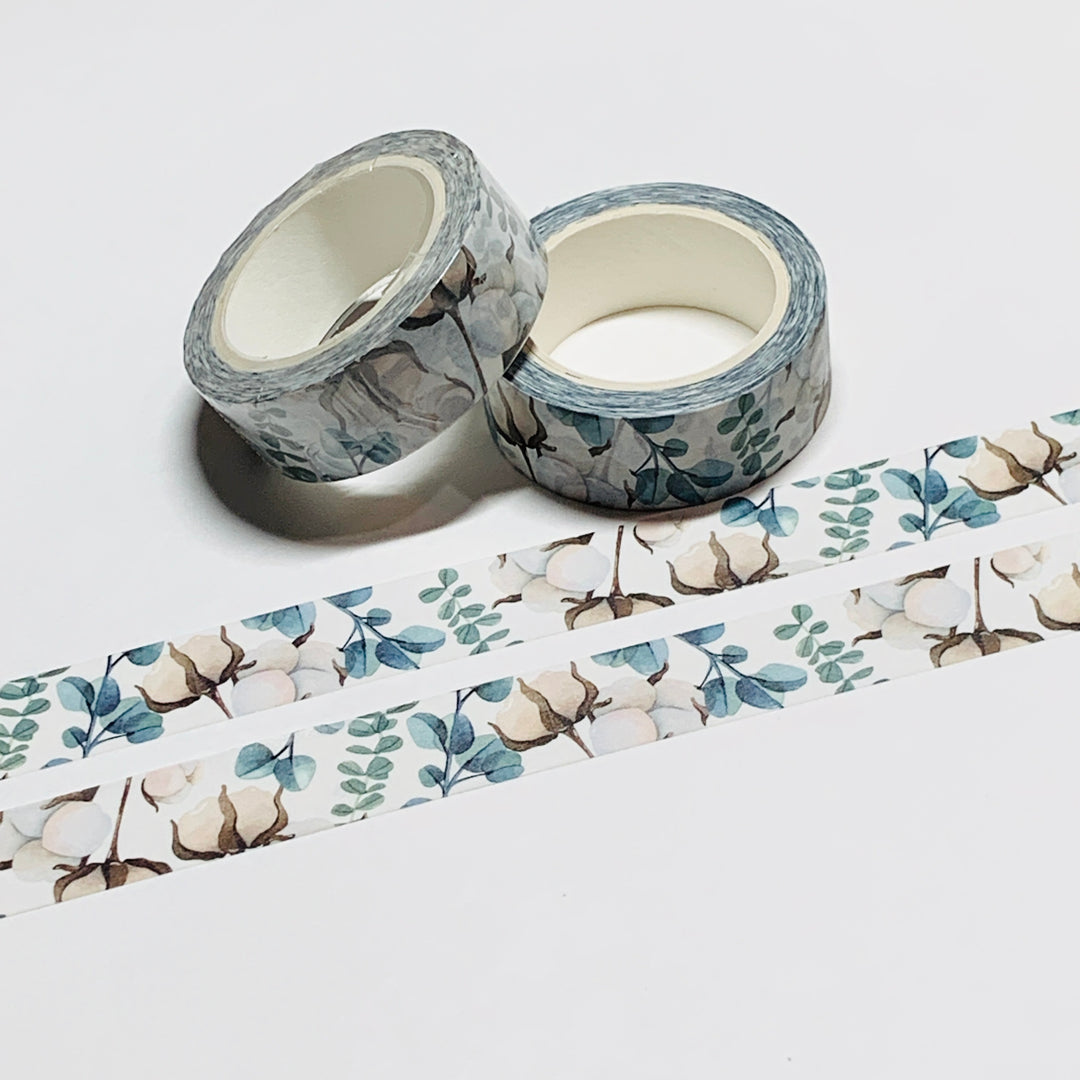 COTTONWOOD And EUCALYPTUS TREES Washi Tape ~ 1 Roll ~ 15mm x 10m
