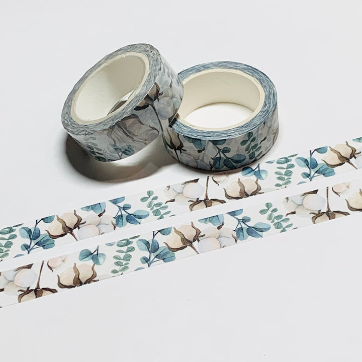 COTTONWOOD And EUCALYPTUS TREES Washi Tape ~ 1 Roll ~ 15mm x 10m