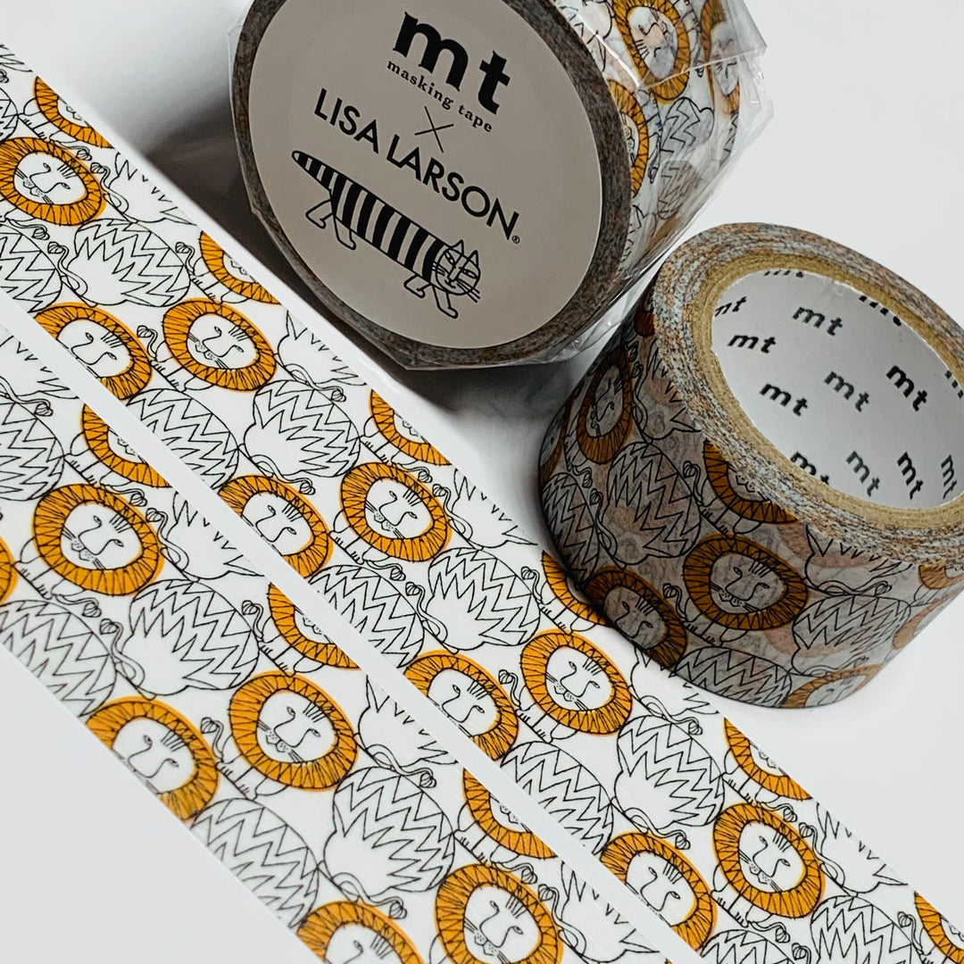 SKETCHED LION MANE By LISA Larson Mt Washi Tape ~ 1 Roll ~ 25mm x 7m (23 Feet)