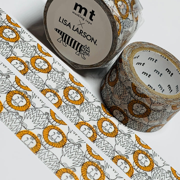 SKETCHED LION MANE By LISA Larson Mt Washi Tape ~ 1 Roll ~ 25mm x 7m (23 Feet)