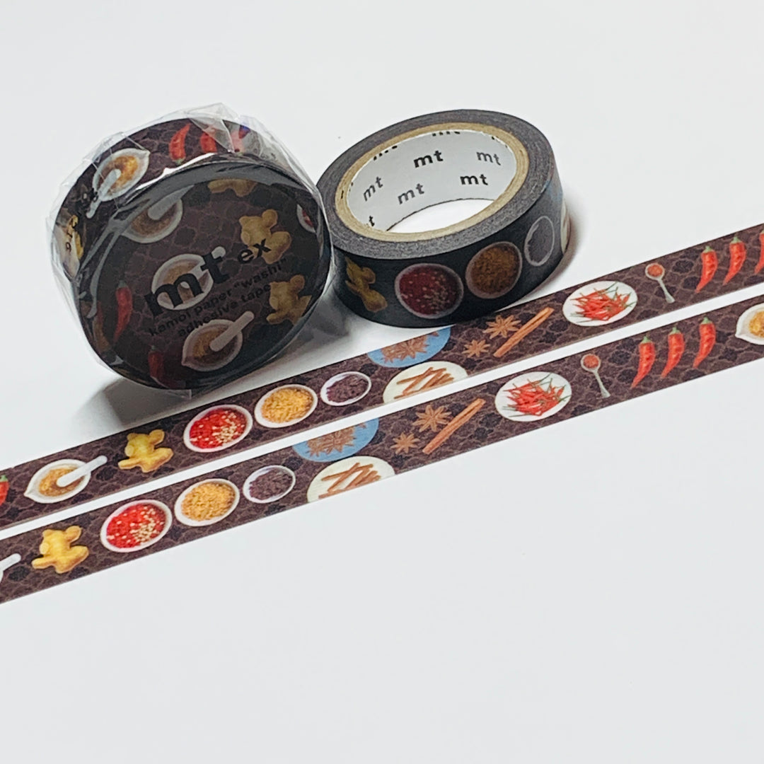 LINED UP INTERNATIONAL SPICES MT Washi Tape - 1 Roll  - 15mm x 7m (23 Feet)