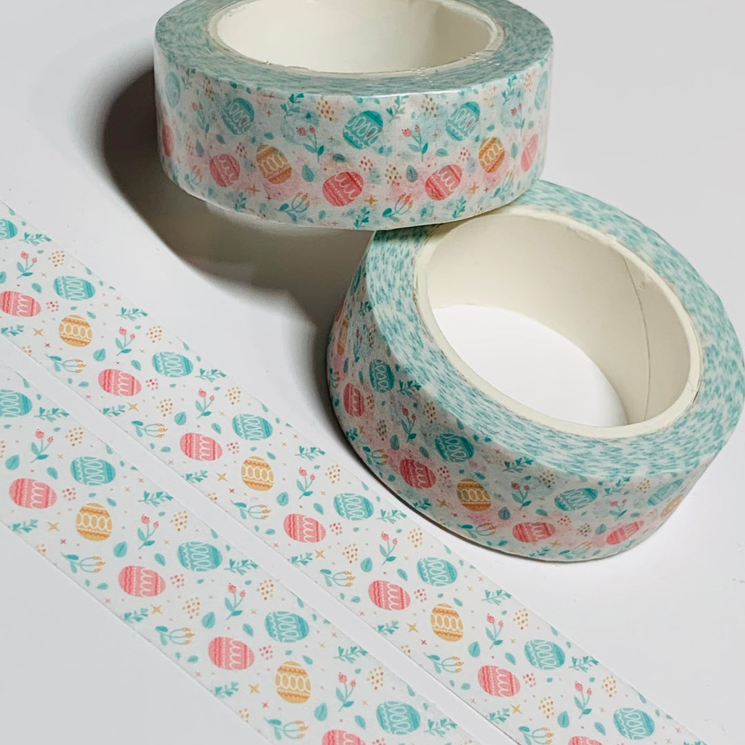 PASTEL BABY EASTER EGGS Washi Tape - 1 Roll - 15mm x 10m (33 Feet)