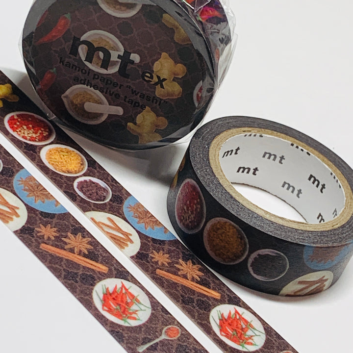 LINED UP INTERNATIONAL SPICES MT Washi Tape - 1 Roll  - 15mm x 7m (23 Feet)