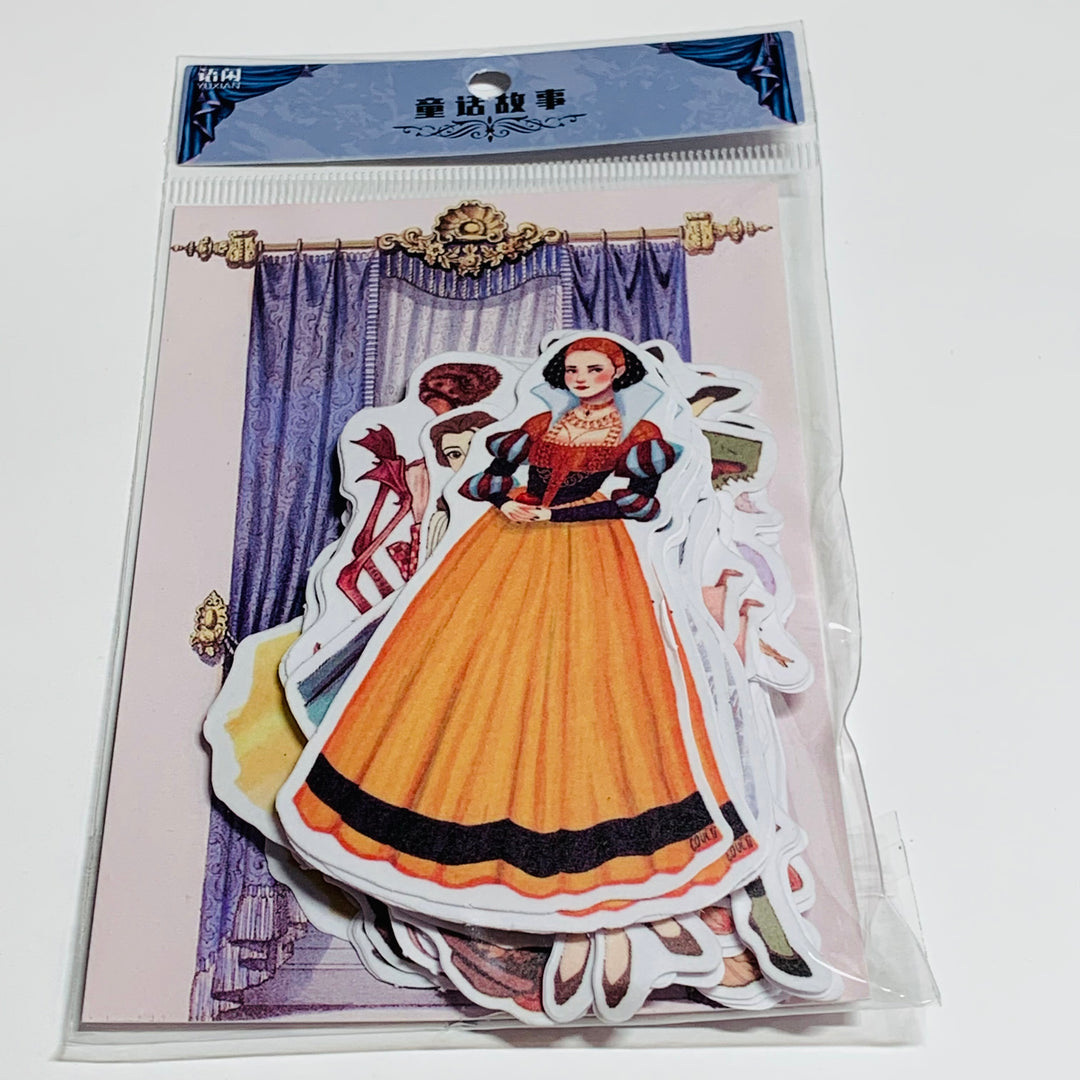 FAIRIES And PRINCESSES FANTASY Peelable Stickers  ~ 45 Pieces ~ Each Sticker is 55mm x 85mm