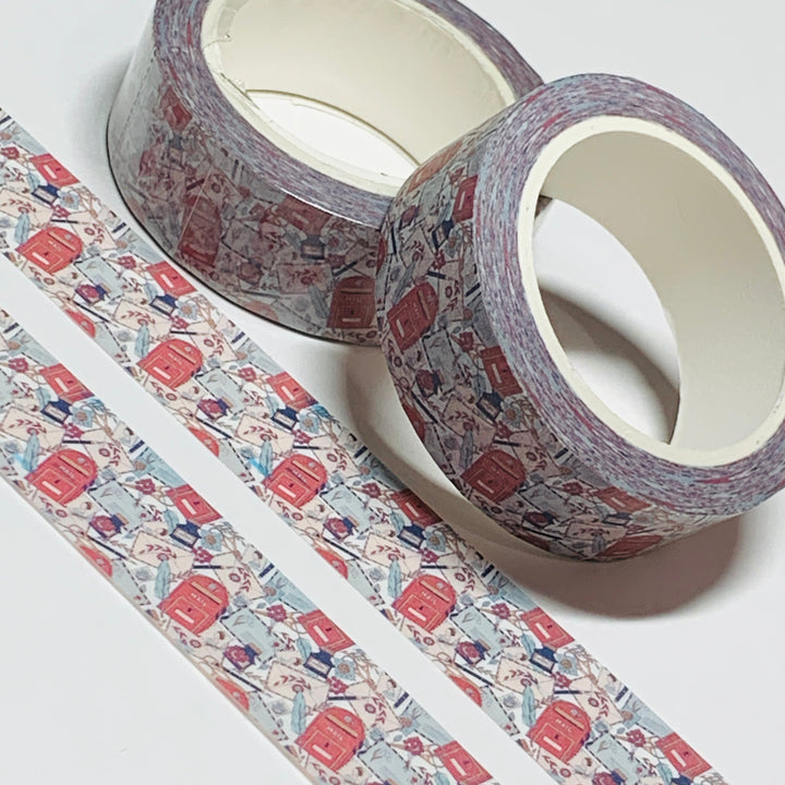 MAIL ME A LETTER HAPPY MAIL Washi Tape ~ 1 Roll ~ 15mm x 10m (33 Feet)