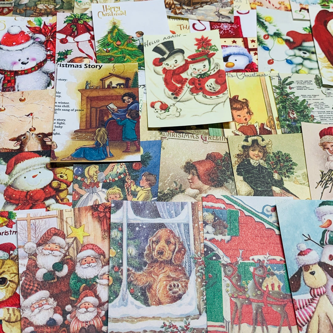 CHRISTMAS STORY MEETING Booklet of Ephemera Sheets ~ 100 Sheets ~ 1.5 x 2.5 Inches