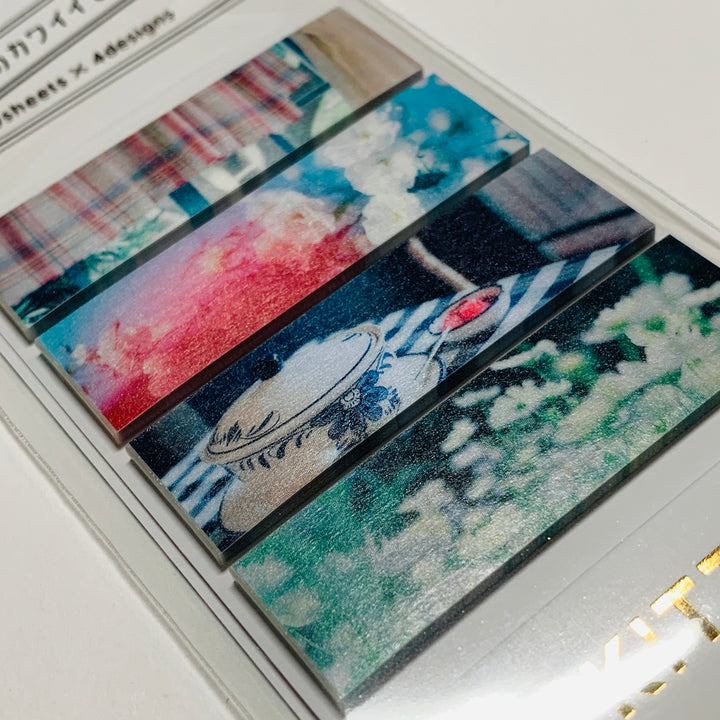 KITTA PEARLIZED REALISTIC PHOTOS Washi Strips by Hitotoki In Matchbook ~ 40 Strips (4 Designs/10 Strips Each) ~ 1/2 x 2 Inches