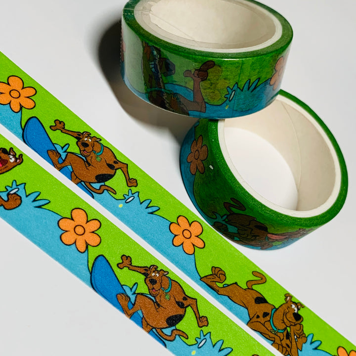 EVERYDAY LIFE Of A SATURDAY Morning Cartoon Dog Washi Tape ~ 1 Roll ~ 15mm x 5m (16 Feet)