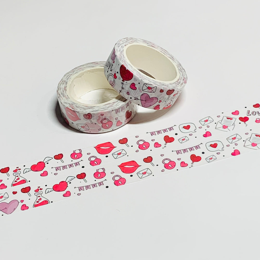 BE MY GALENTINE VALENTINE Washi Tape ~ 1 Roll ~ 15mm x 10m (33 Feet)