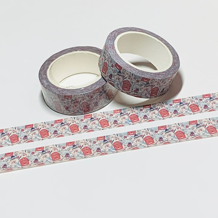 MAIL ME A LETTER HAPPY MAIL Washi Tape ~ 1 Roll ~ 15mm x 10m (33 Feet)