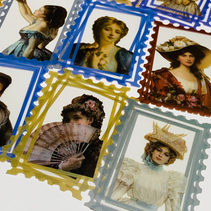 GORGEOUS LADIES Of LEISURE Acrylic Transparency Stamp Sheets ~ 50 Sheets ~ 1.5 x 2.35 Inches