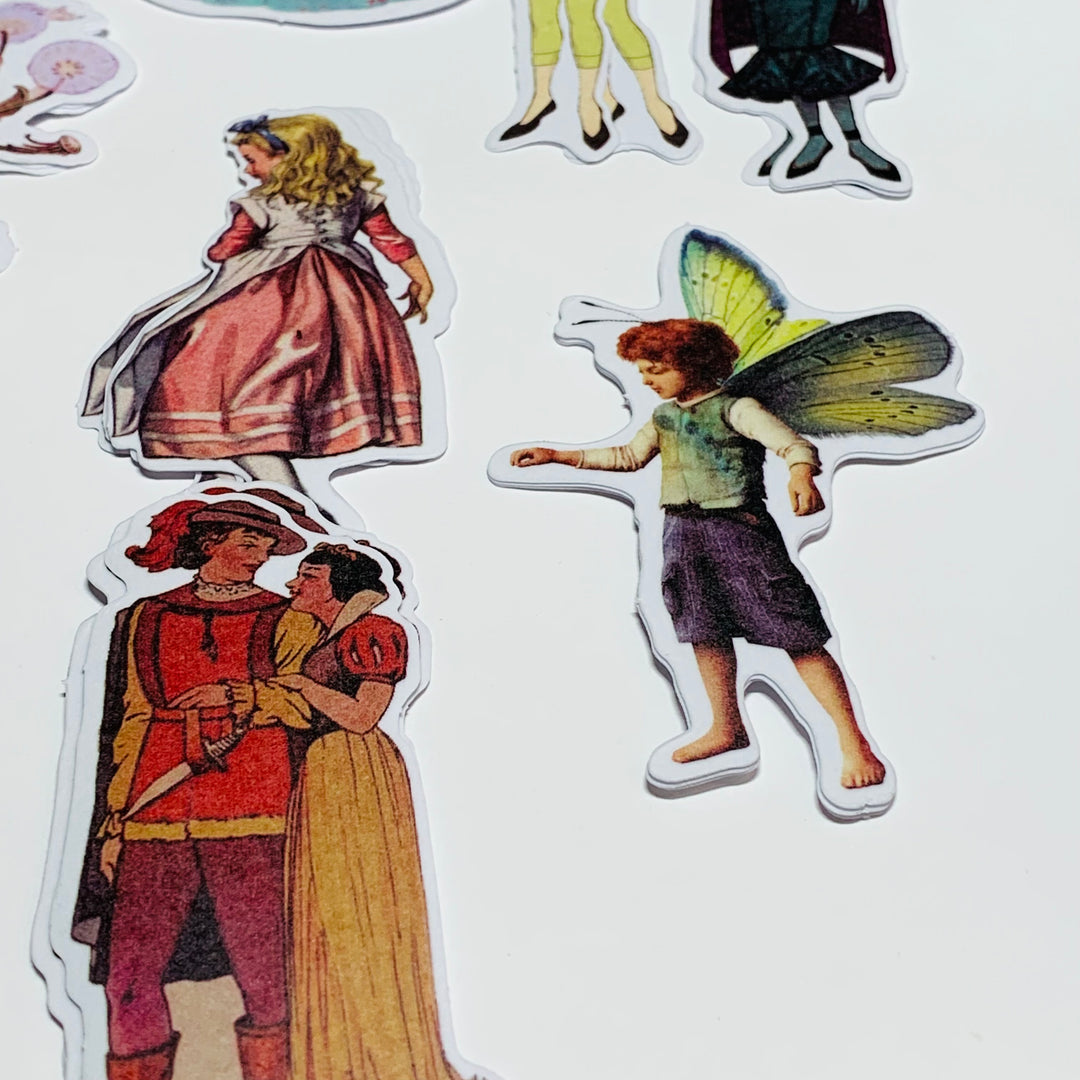 FAIRIES And PRINCESSES FANTASY Peelable Stickers  ~ 45 Pieces ~ Each Sticker is 55mm x 85mm