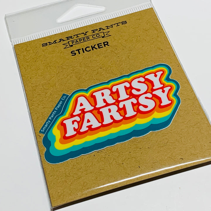 ARTSY FARTSY POP CULTURE Smarty Pants Vinyl Sticker ~ 1 Piece ~ 1.5 x 3 Inches