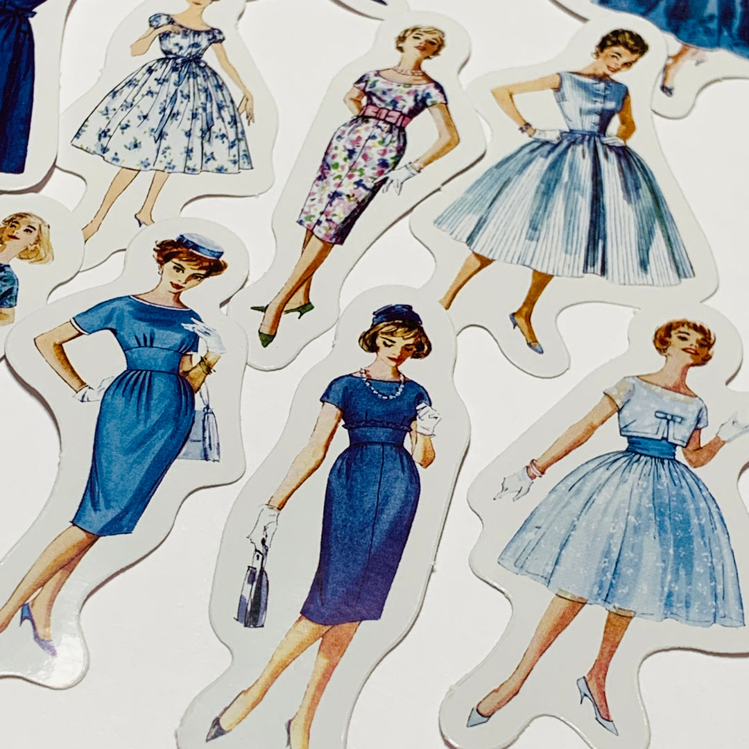 CITY GIRL FASHION MAGAZINE Peelable Stickers  ~ 40 Pieces ~ Each Sticker is 50-145mm Each