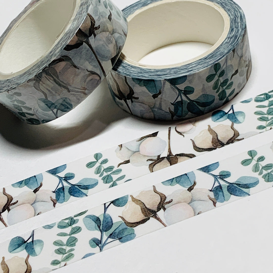 COTTONWOOD And EUCALYPTUS TREES Washi Tape ~ 1 Roll ~ 15mm x 10m